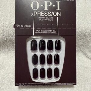 OPI xPRESS/ON Deep Black Nail Set